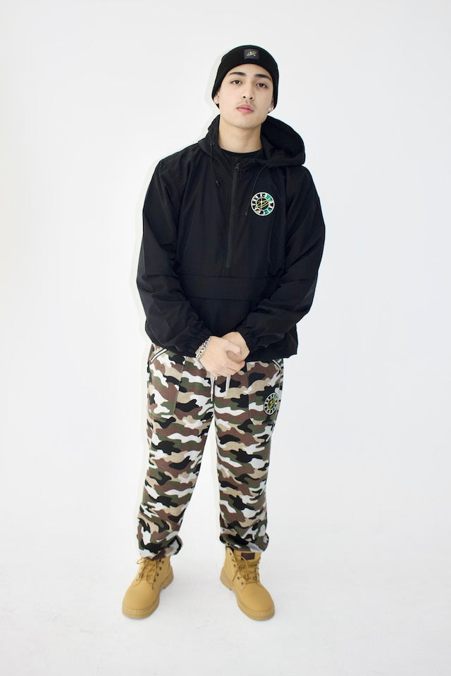 SPARKLE PATCH ANORAK HOODIE