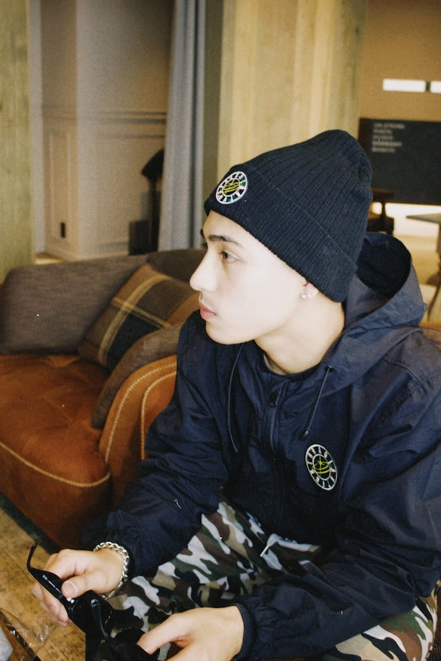 SPARKLE PATCH KNIT CAP