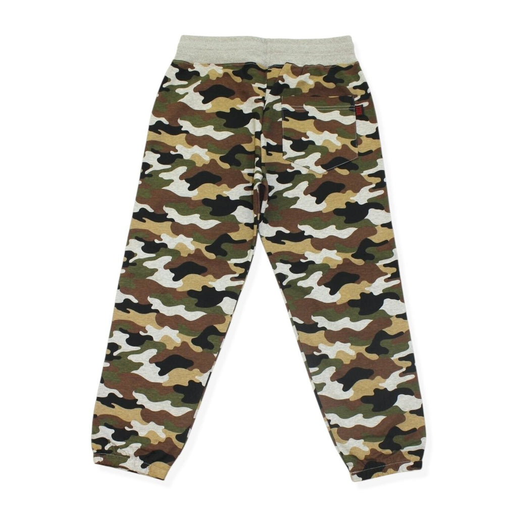 SPARKLE PATCH CAMOUFLAGE SWEAT PANTS