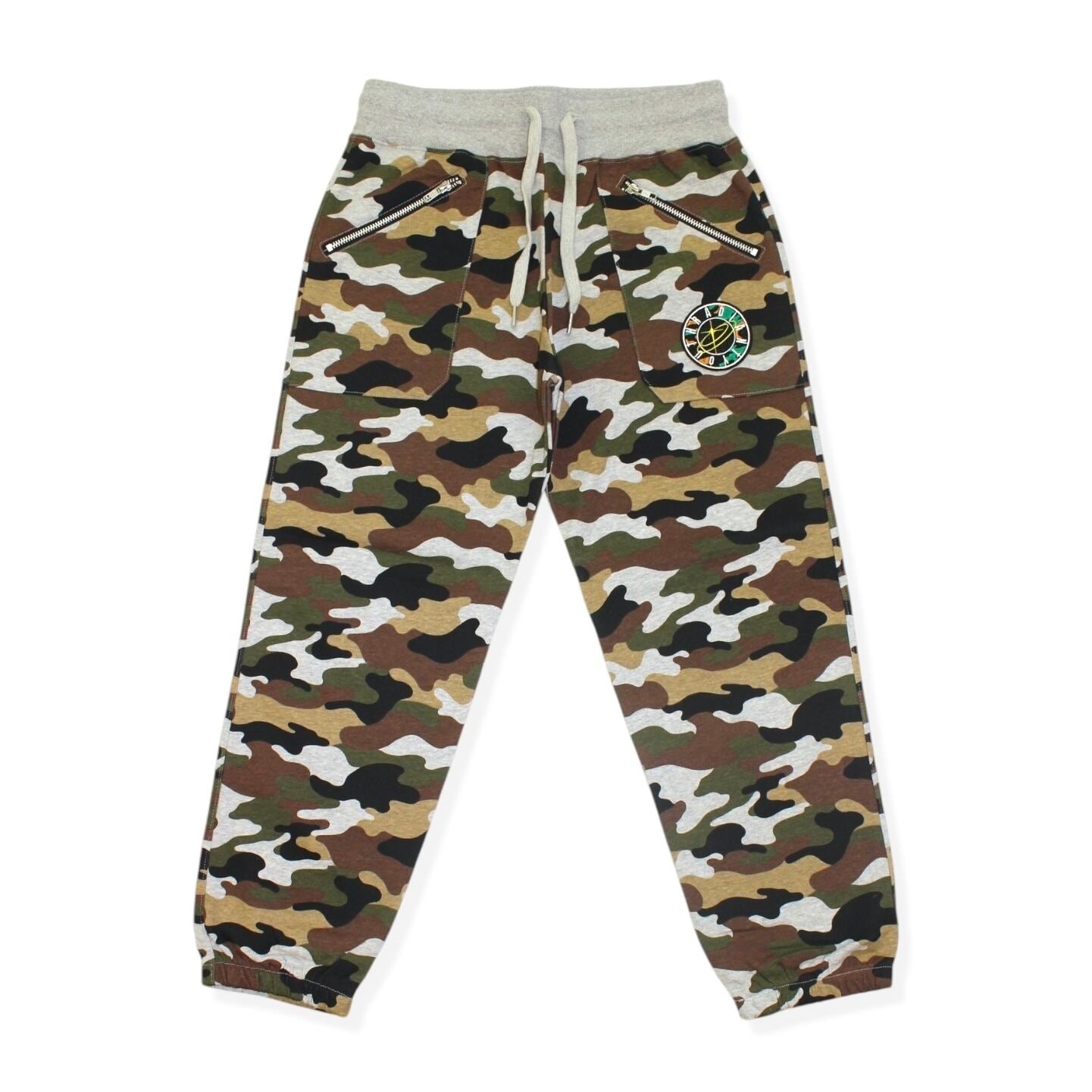 SPARKLE PATCH CAMOUFLAGE SWEAT PANTS