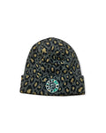 Sparkle Patch Leopard Beanie