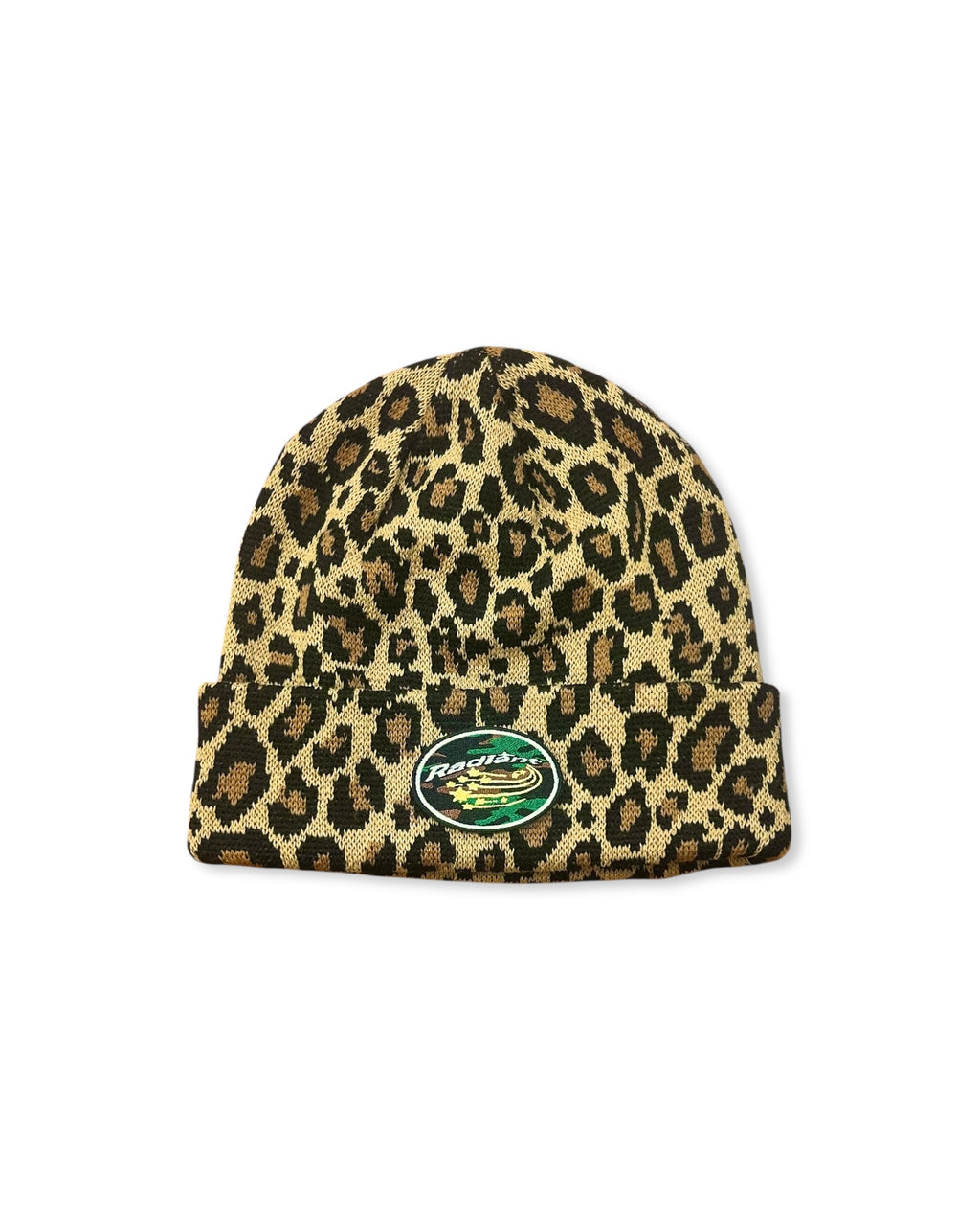 WAVE RADIANT SPARK PATCH LEOPARD KNIT CAP