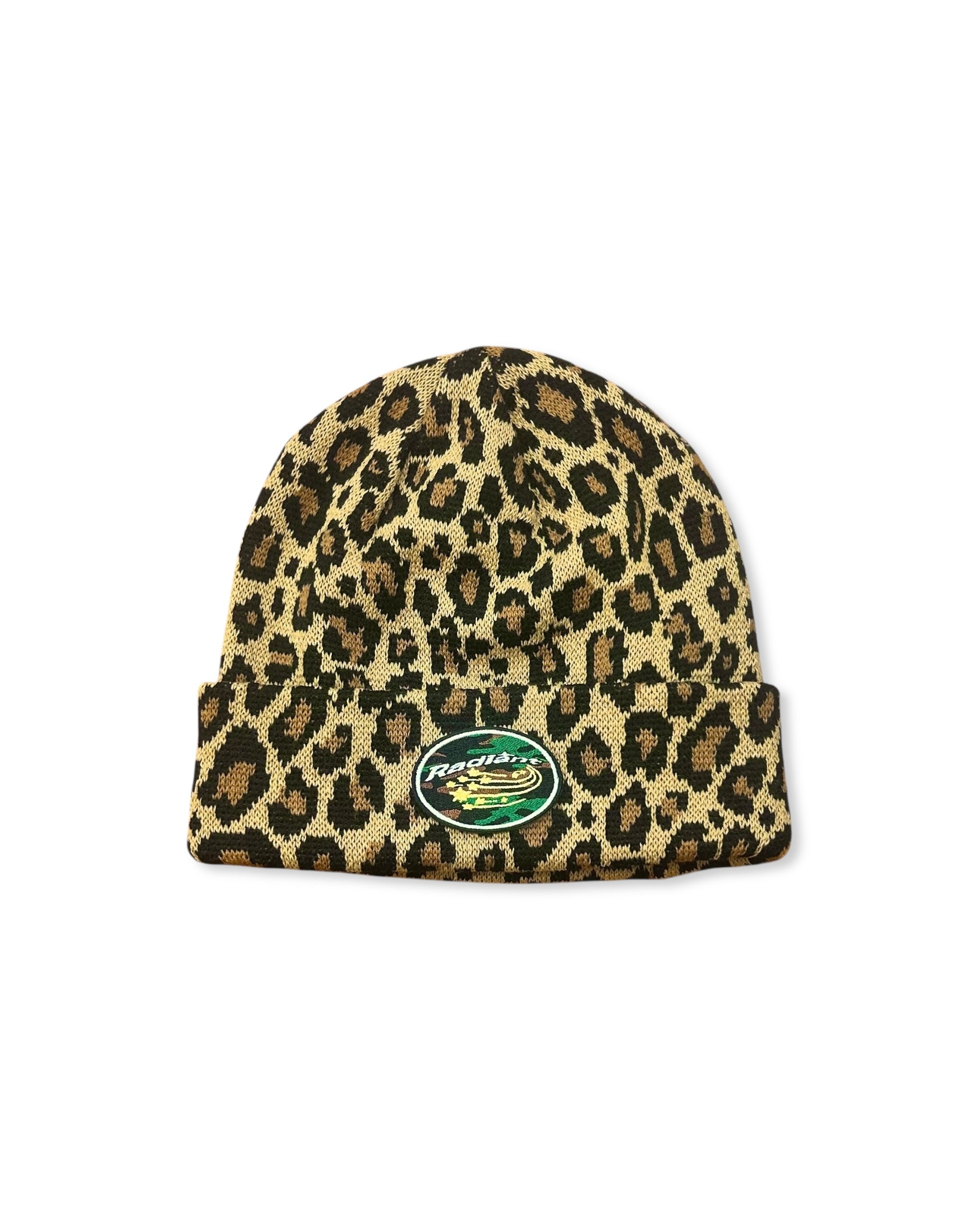 WAVE RADIANT SPARK PATCH LEOPARD KNIT CAP