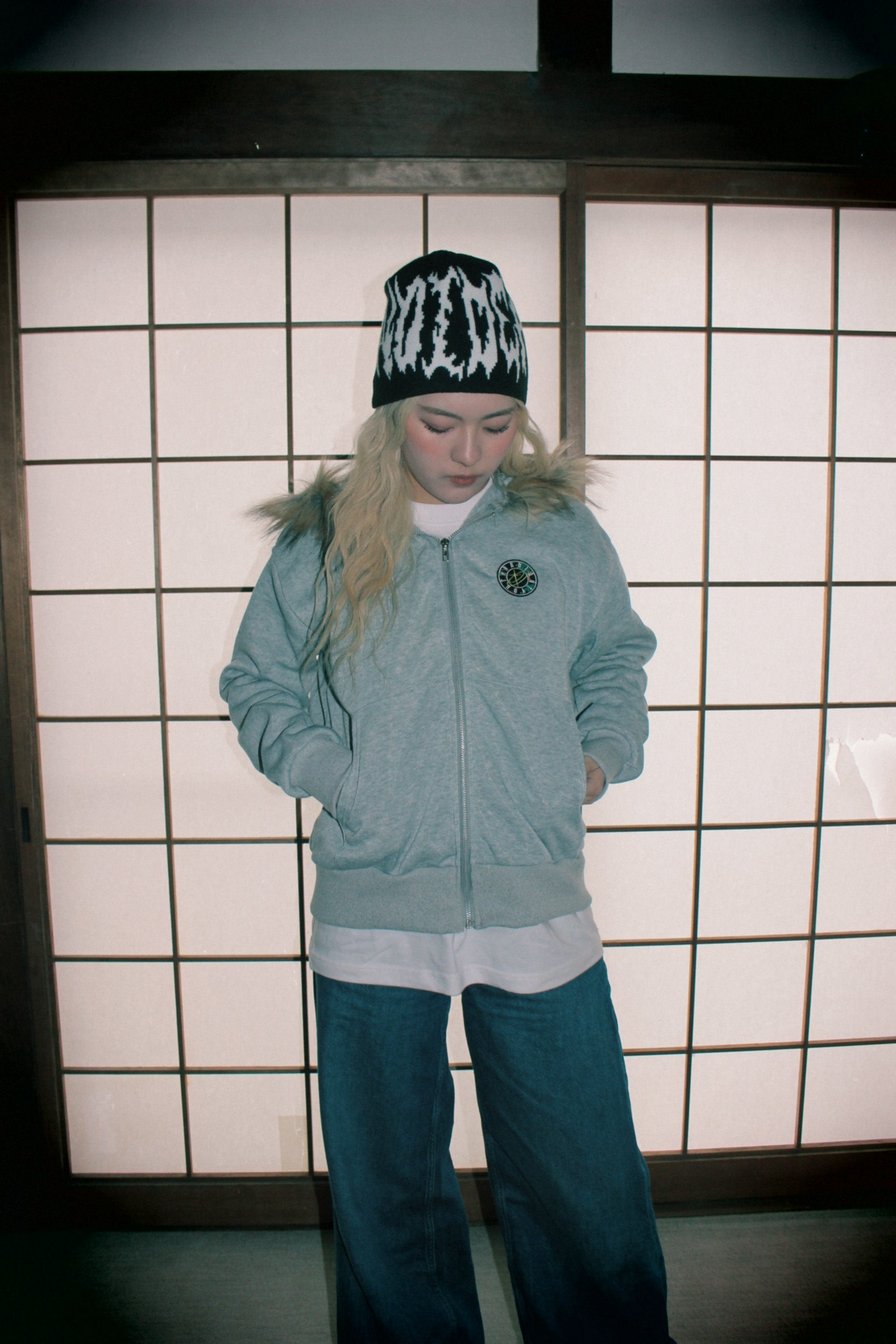 SPARKLE PATCH FUR HOODIE 2