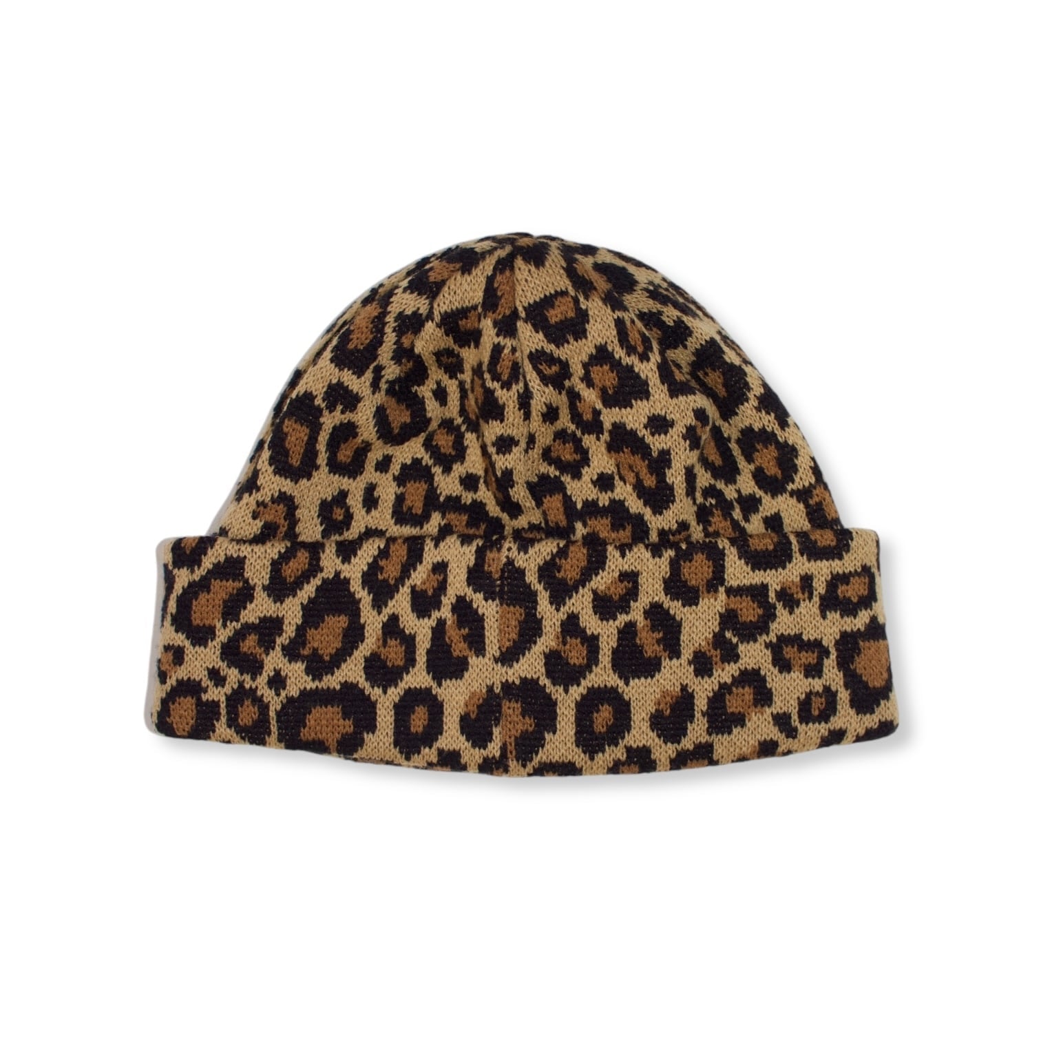 SPARKLE PATCH LEOPARD KNIT CAP