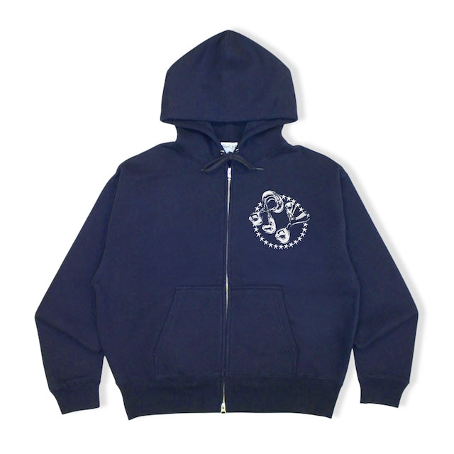 STAR CIRCLE ZIP HOODIE